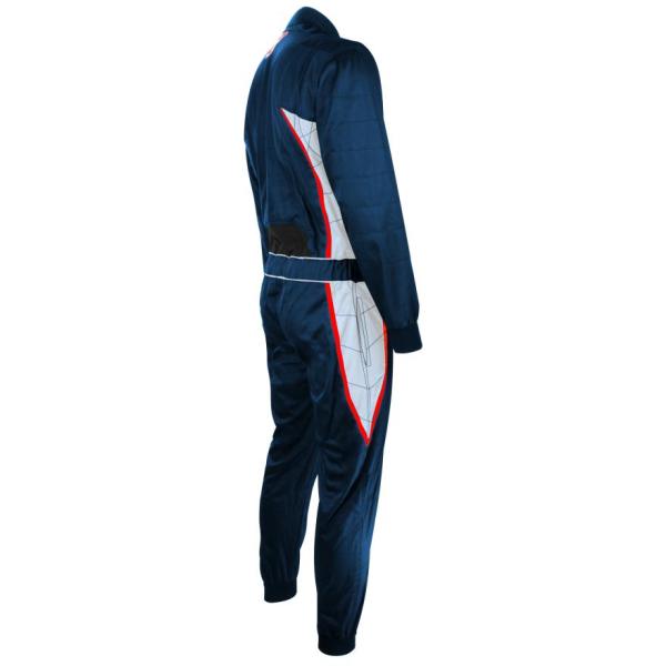 Kart-Overall DETROIT 2.0 blau/rot/weiß Gr. XL